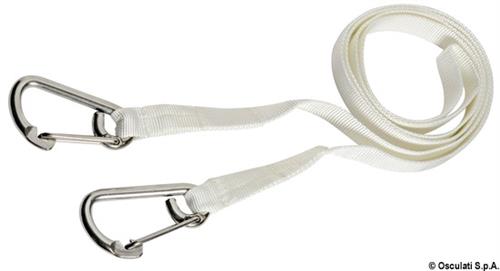Cordone ombelicale 2,5 m con 2 moschettoni